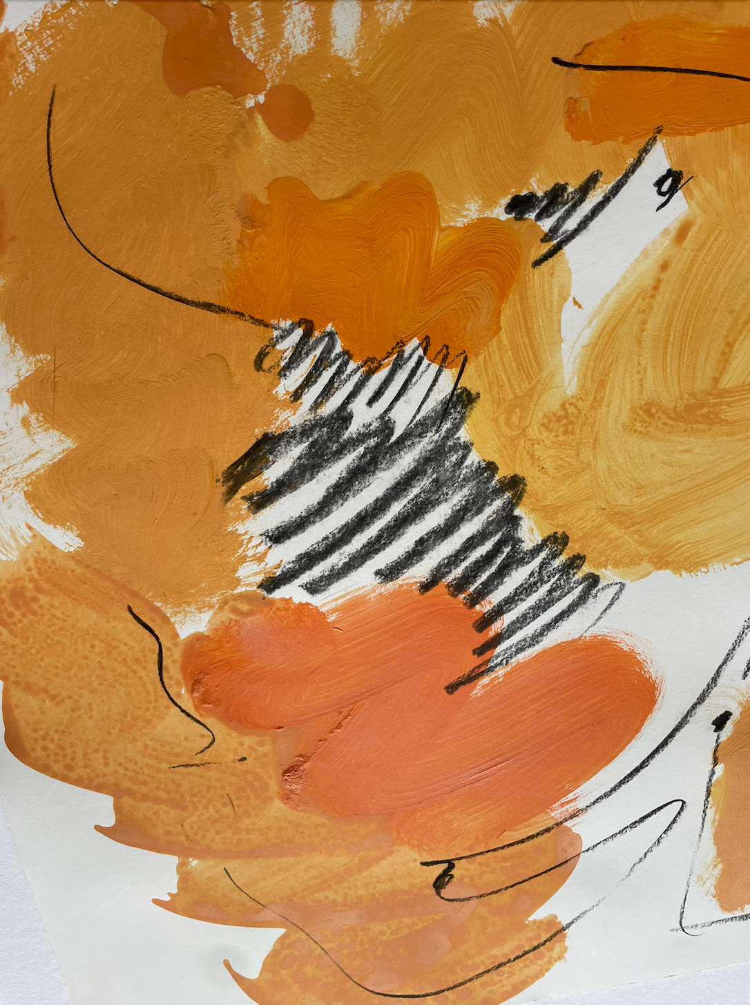 ANA KERIN - Emotional landscape in orange and yellow "spaces"